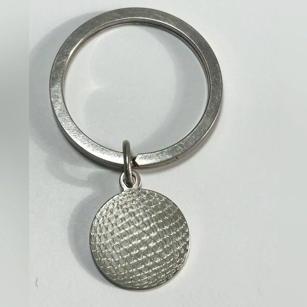 Signed Sterling Silver 925 Keychain Golf Ball Design Arrow Logo Artisan